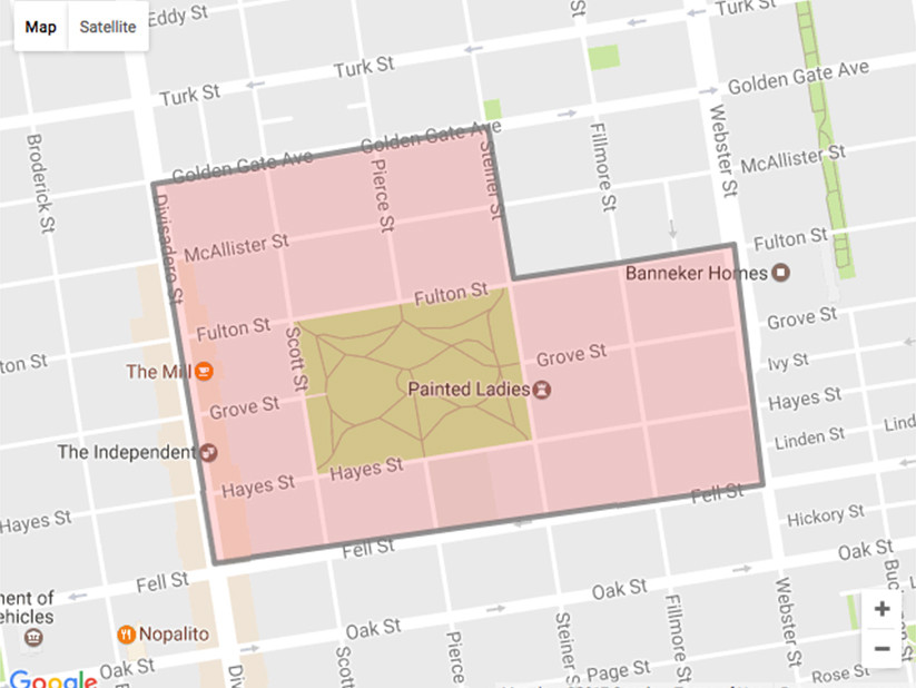 Alamo Square Map, San Francisco
