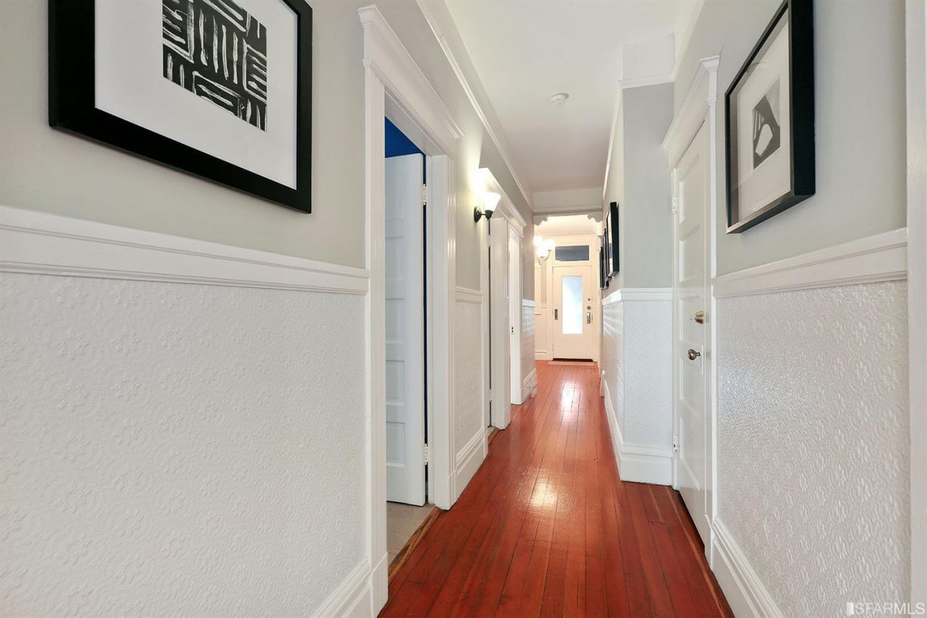335 Clipper wood floor hallway