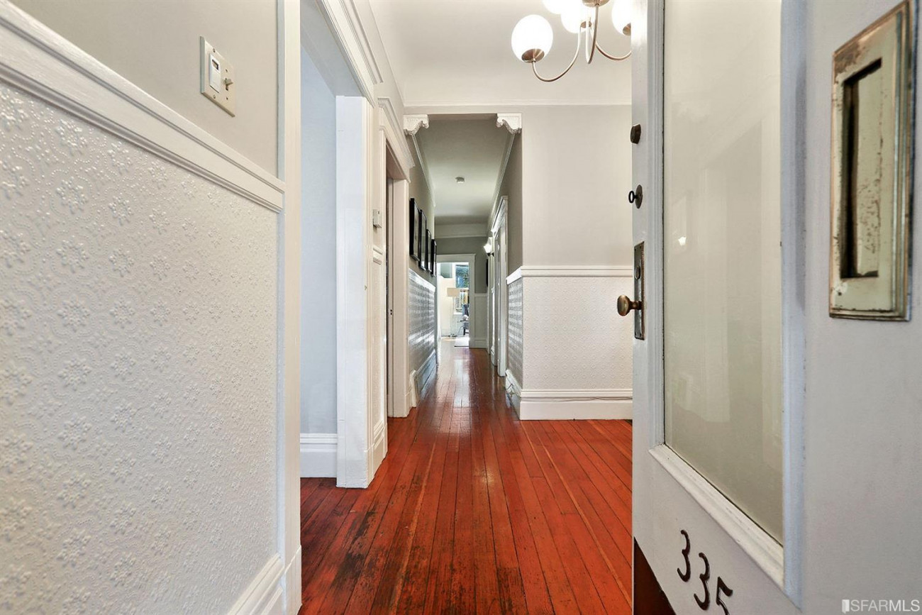 335 Clipper wood floor hallway
