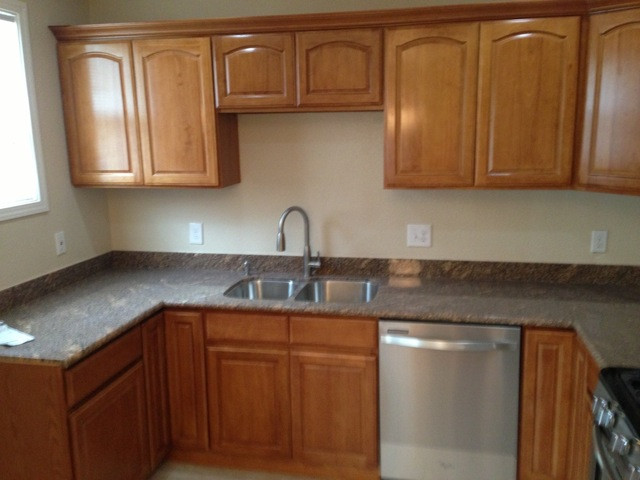 1165 Maple Avenue wood cabinets in kitchen